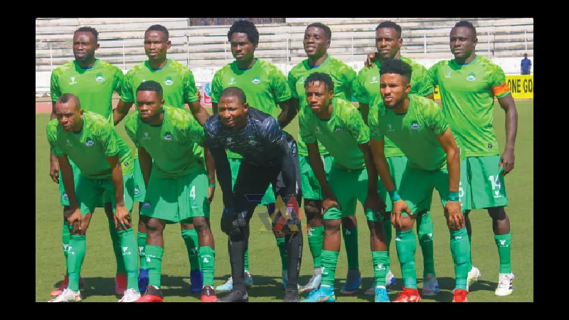 Cầu thủ Nasarawa United ăn mừng bàn thắng trước Rivers United